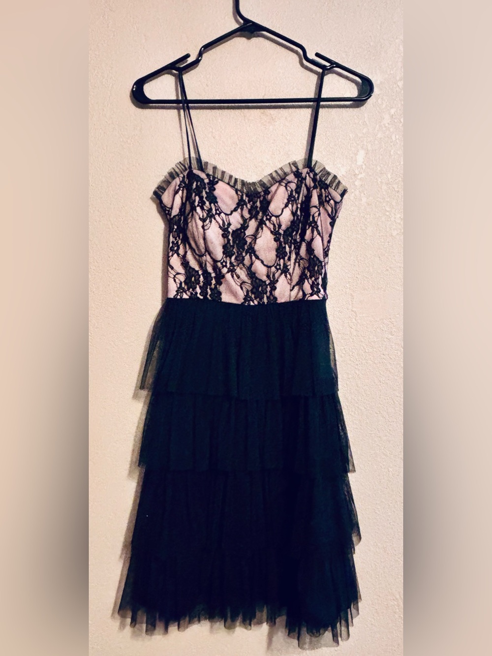 Tiered Spaghetti Strap Midi Dress
